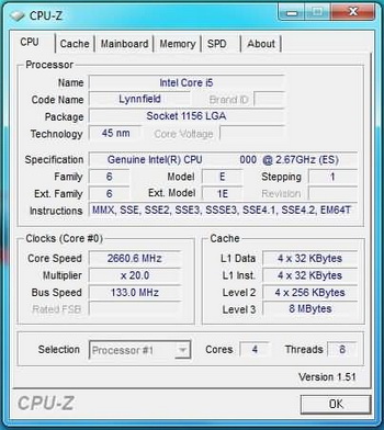core i5 cpuz
